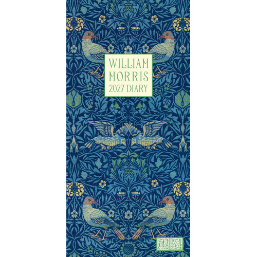 2027 Planner William Morris Bird Pocket Week to View, Gifted Stationery GSC27383