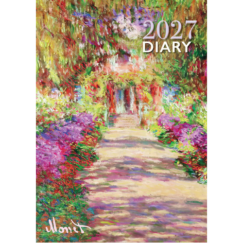 2027 Planner Monet Flexi A6 Week to View, Gifted Stationery GSC27389