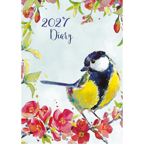 2027 Planner Birdsong Flexi A6 Week to View, Gifted Stationery GSC27394