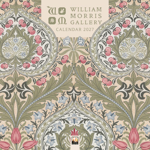 2027 Calendar William Morris Gallery Mini Wall by Flame Tree, CAL2027-SM32