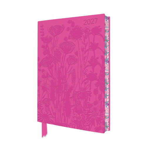 2027 Diary Artisan Art Lucy Innes Williams: Pink Garden House A5 Week to View Pink by Flame Tree, DIA2027-A03