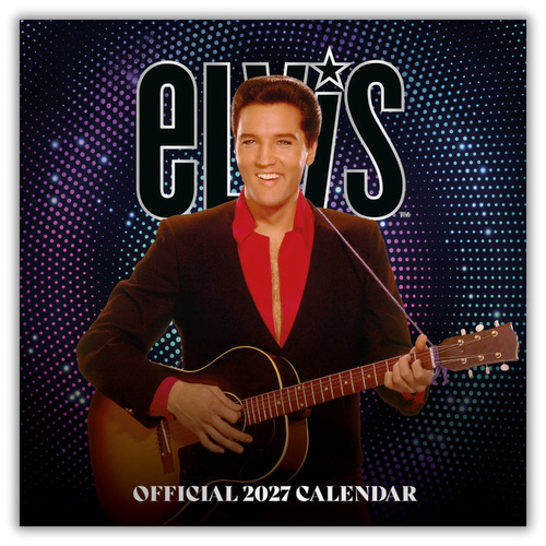 2027 Calendar Elvis Official Square Wall, Danilo D00091