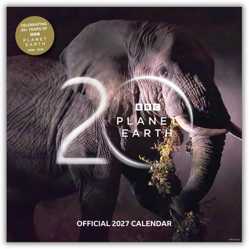2027 Calendar BBC Earth Square Wall, Danilo D00398