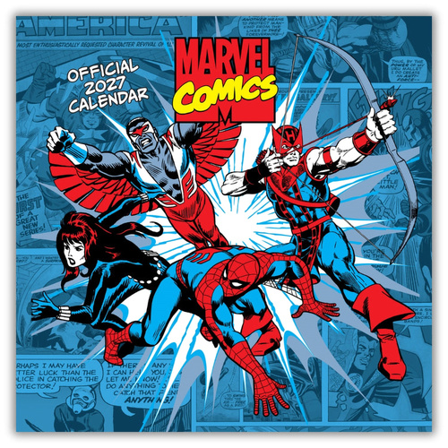 2027 Calendar Marvel Comics Official Square Wall, Danilo I00732