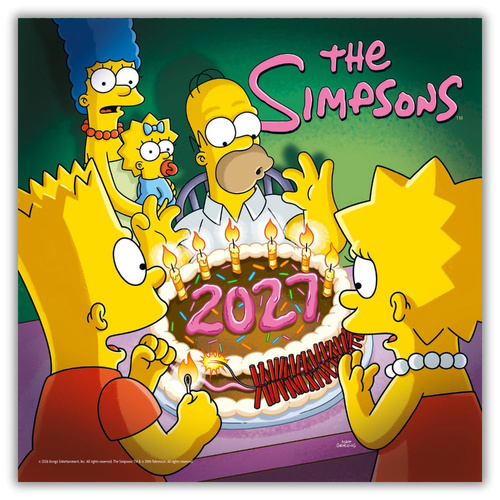 2027 Calendar The Simpsons Official Square Wall, Danilo D01050