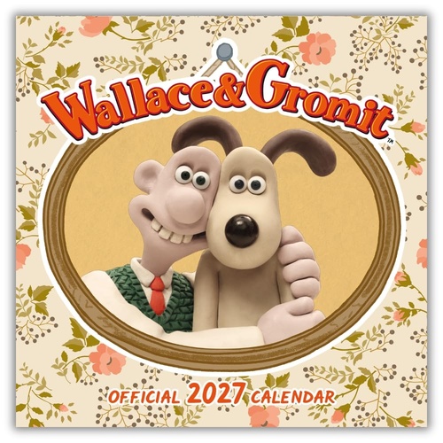 2027 Calendar Wallace & Gromit Official Square Wall, Danilo D01098