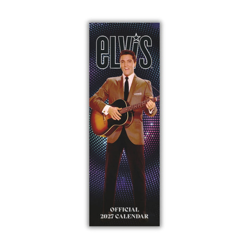 2027 Calendar Elvis Official Slim Wall, Danilo D01388