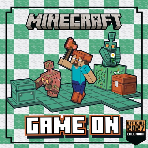 2027 Calendar Minecraft Mini Wall, Danilo I01517