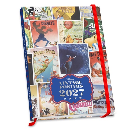 2027 Planner Diary Disney Vintage Posters A5 Week to View, Danilo I02293