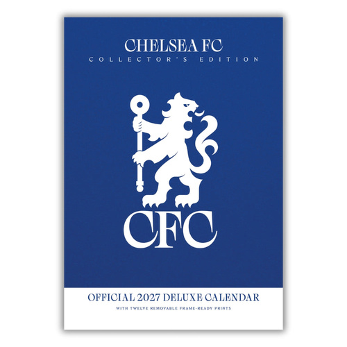 2027 Calendar Collector's Edition Official Chelsea FC A3 Deluxe Wall with Posters, Danilo D02712