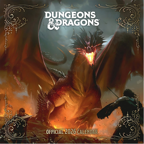 2026 Calendar Dungeons & Dragons Official Square Wall, Danilo I74415