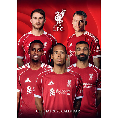 2026 Calendar Liverpool FC Official A3 Vertical Wall, Danilo D75504