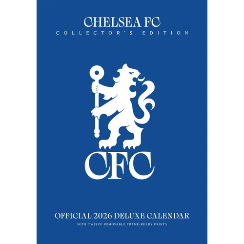 2026 Calendar Chelsea FC Collector's Edition Official A3 Deluxe Wall, Danilo D76532