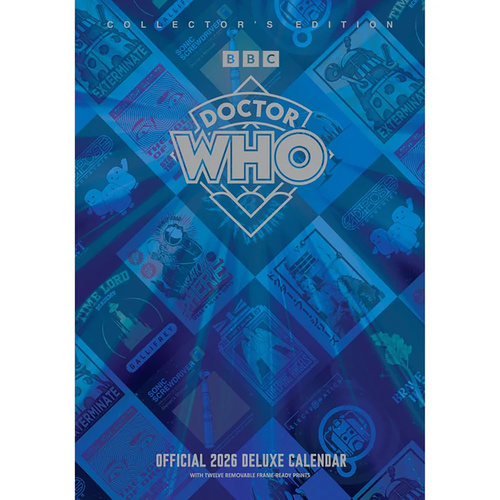 2026 Calendar Doctor Who Collector's Edition Official A3 Deluxe Wall, Danilo D76563