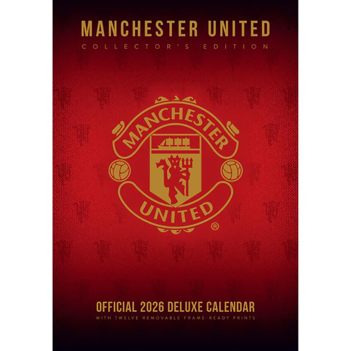 2026 Calendar Manchester United FC Collector's Edition Official A3 Deluxe Wall, Danilo D76624