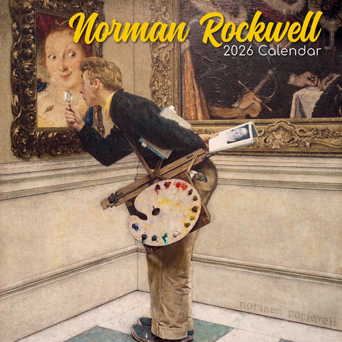 2026 Calendar Norman Rockwell Square Wall, The Gifted Stationery GSC26153