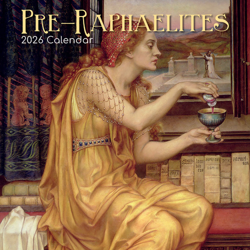 2026 Calendar Pre-Raphaelites Square Wall, The Gifted Stationery GSC26157