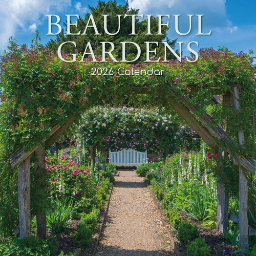 2026 Calendar Beautiful Gardens Square Wall, The Gifted Stationery GSC26177