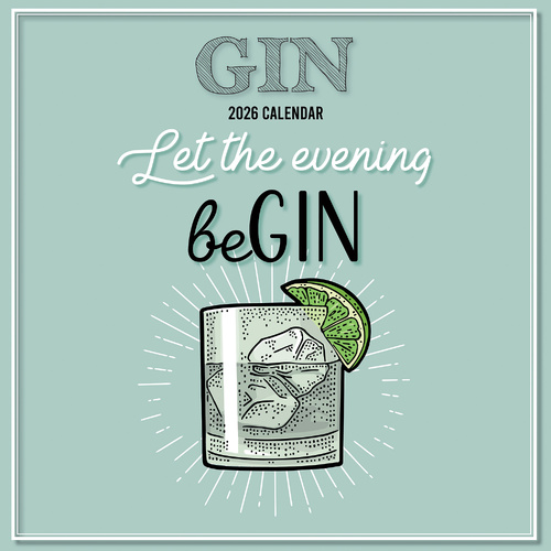 2026 Calendar Gin Square Wall, The Gifted Stationery GSC26212