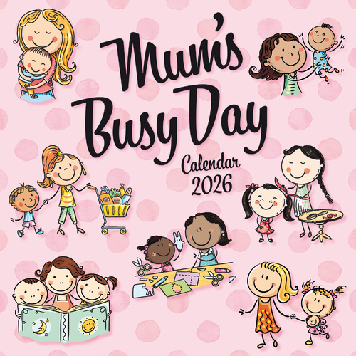 2026 Calendar Mum's Busy Day Square Wall, The Gifted Stationery GSC26228