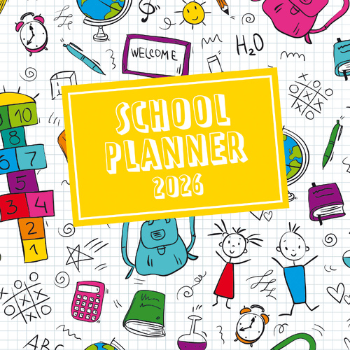 2026 Calendar School Planner Square Wall, The Gifted Stationery GSC26231