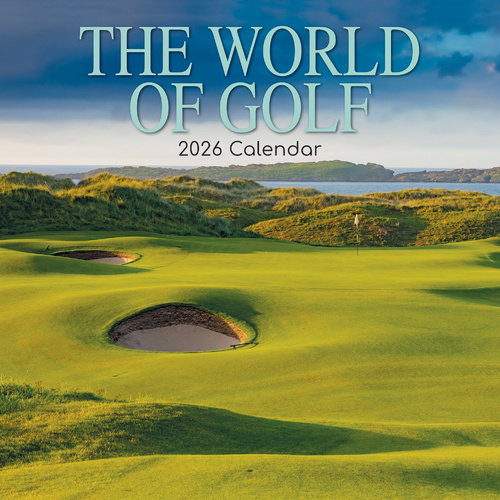 2026 Calendar The World of Golf Square Wall, The Gifted Stationery GSC26270