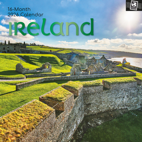 2026 Calendar Passport Collection Ireland 16-Month Square Wall, The Gifted Stationery GSC26295