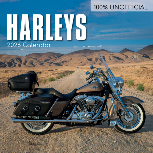 2026 Calendar 100% Unofficial Harleys Square Wall, The Gifted Stationery GSC26400