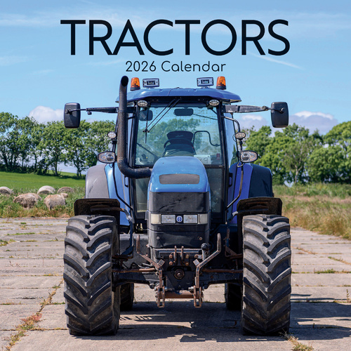 2026 Calendar Tractors Square Wall, The Gifted Stationery GSC26409