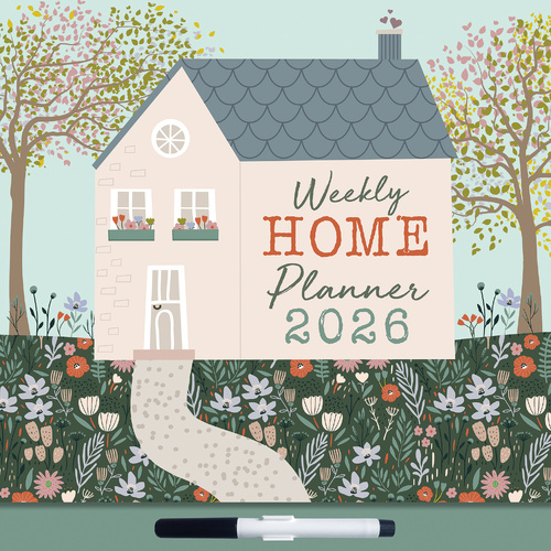 2026 Calendar Weekly Home Planner Wiro Wall, The Gifted Stationery GSC26440