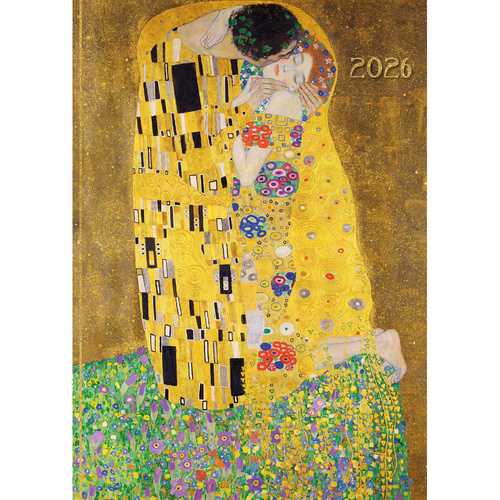 2026 Planner Klimt A5 Week to View Padded, The Gifted Stationery GSC26468