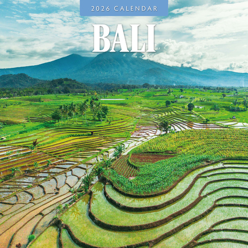 2026 Calendar Bali 16-Month Square Wall, Red Robin RR261304