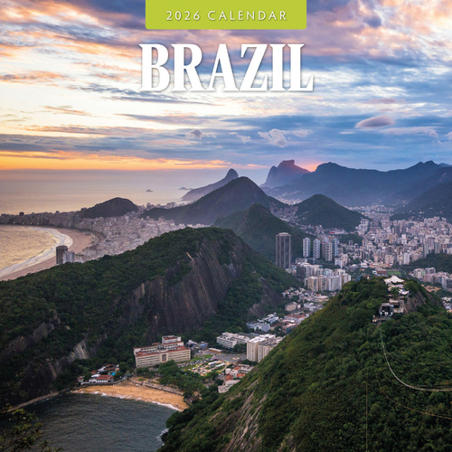 2026 Calendar Brazil 16-Month Square Wall, Red Robin RR261306