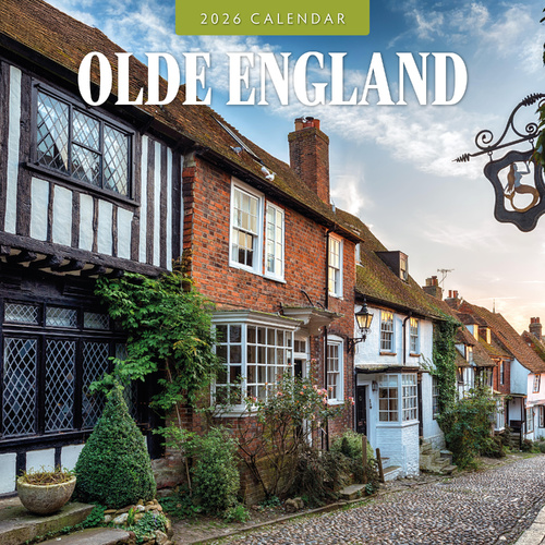 2026 Calendar Olde England 16-Month Square Wall, Red Robin RR261325