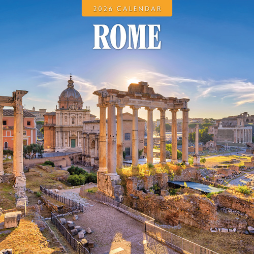 2026 Calendar Rome 16-Month Square Wall, Red Robin RR261328