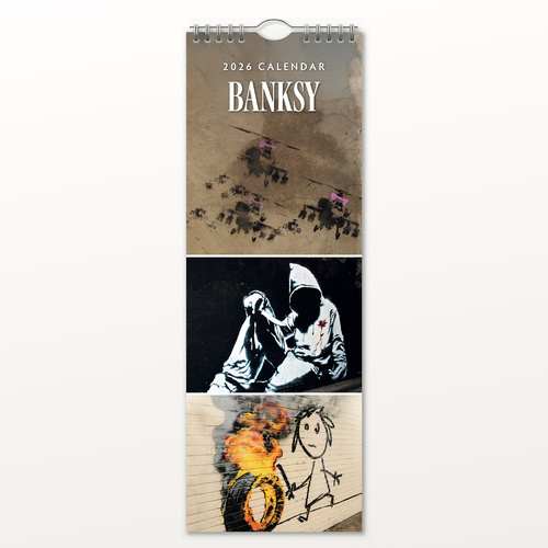 2026 Calendar Banksy Slim Wall, Red Robin RR263018