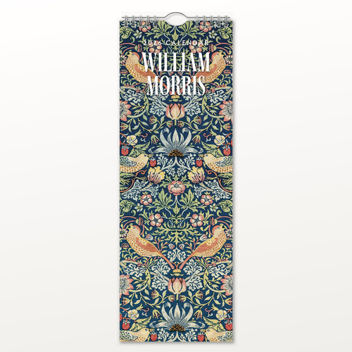2026 Calendar William Morris Slim Wall, Red Robin RR263044