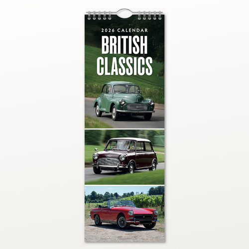 2026 Calendar British Classics Slim Wall, Red Robin RR263064