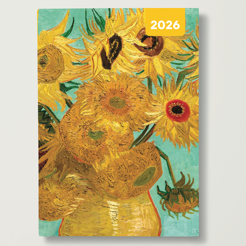 2026 Diary Van Gogh A6 Week to View Flexi, Red Robin RR267041