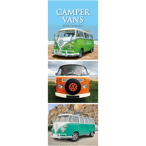 2024 Calendar Camper Vans Slim Wall by The Gifted Stationery GSC23915