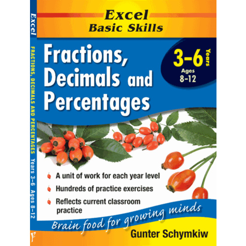 Excel Basic Skills: Fractions, Decimals and Percentages Y3-6
