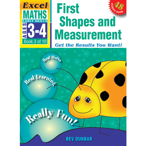 Excel Early Skills: Maths Book 3 - First Shapes and Measurement (Age 3-4)