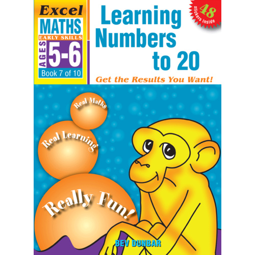 Excel Early Skills: Maths Book 7 - Learning Numbers to 20 (Age 5-6)