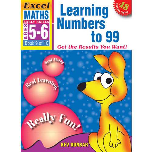 Excel Early Skills: Maths Book 9 - Learning Numbers to 99 (Age 5-6)