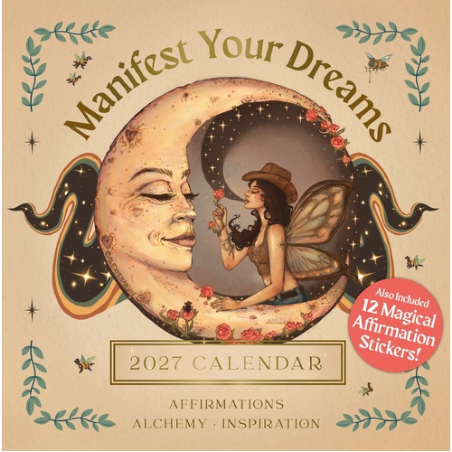 2027 Calendar Manifest Your Dreams Square Wall, Rockpool R68222