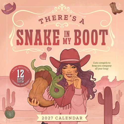 2027 Calendar There's a Snake in My Boot Square Wall, Rockpool R68338
