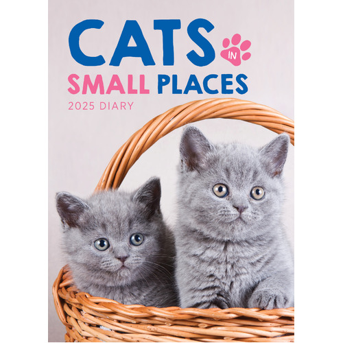 2024 Diary Cats In Small Places Week to View by Paper Pocket