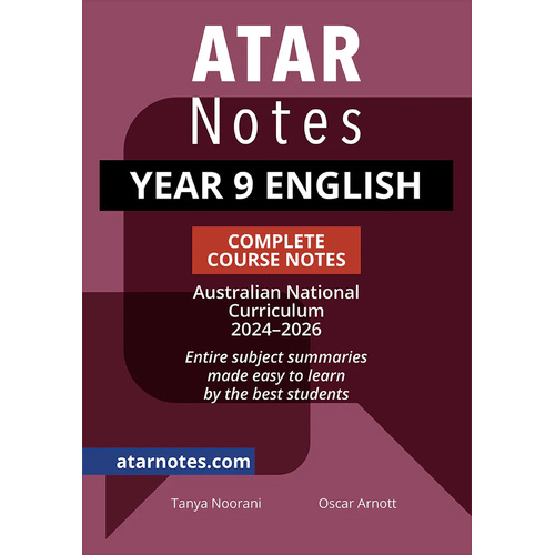 ATAR Notes Year 9 English Complete Course Notes (2024-2026)