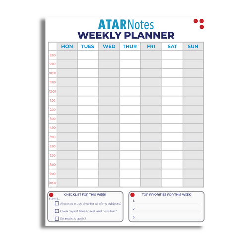 ATAR Notes Weekly Planner