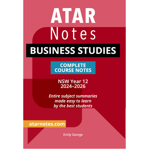 ATAR Notes HSC Year 12 Business Studies (2024-2026)